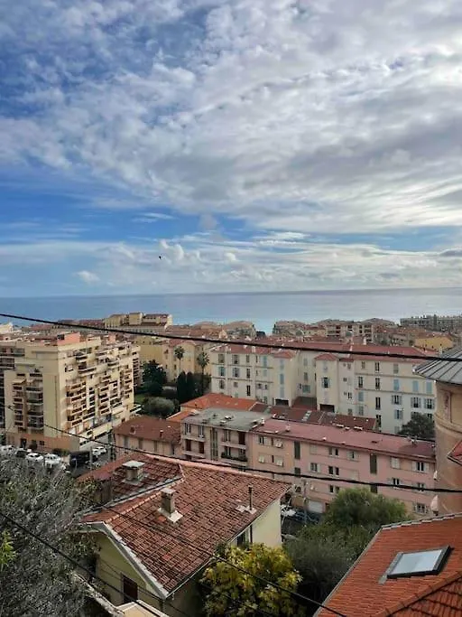 Villawoho Spacious Terraces, Panoramic Seaview In Quiet Area Menton